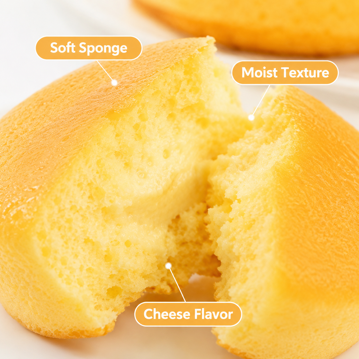 GuoYu Japanese Style Soft-Baked Cheese Pudding Cakes - 8.1 lbs Mega Stock-Up Bundle, 25 Individually Wrapped Packs