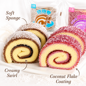 Hug Roll Cake,Adorable Roll Cakes,A Sweet, Comforting Treat Perfect for Sharing Joy,1.01lb
