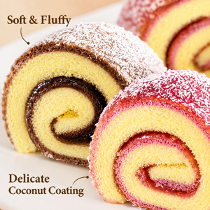 Hug Roll Cake,Adorable Roll Cakes,A Sweet, Comforting Treat Perfect for Sharing Joy,1.01lb