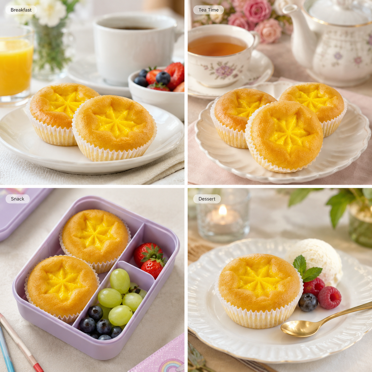 Soft-Baked Custard Cream Filled Cupcakes - 9.7 lbs Mega Stock-Up Bulk Pack, 70 Individually Wrapped Packs