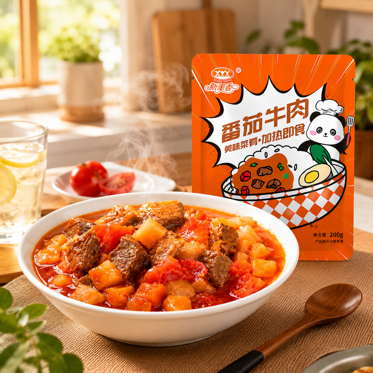 Assorted Chinese Beef Ready Meal Toppings Variety Set - 5.3 lbs Instant Food Stock-Up Pack, 12 Packs