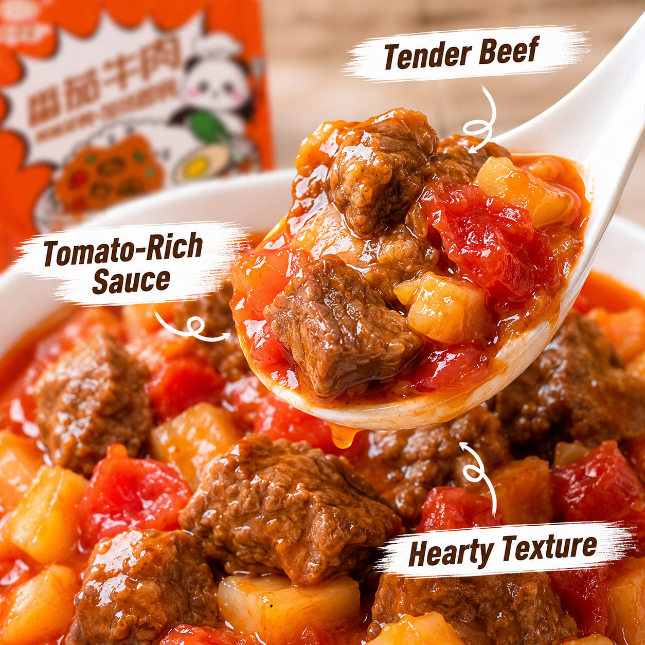 Assorted Chinese Beef Ready Meal Toppings Variety Set - 5.3 lbs Instant Food Stock-Up Pack, 12 Packs