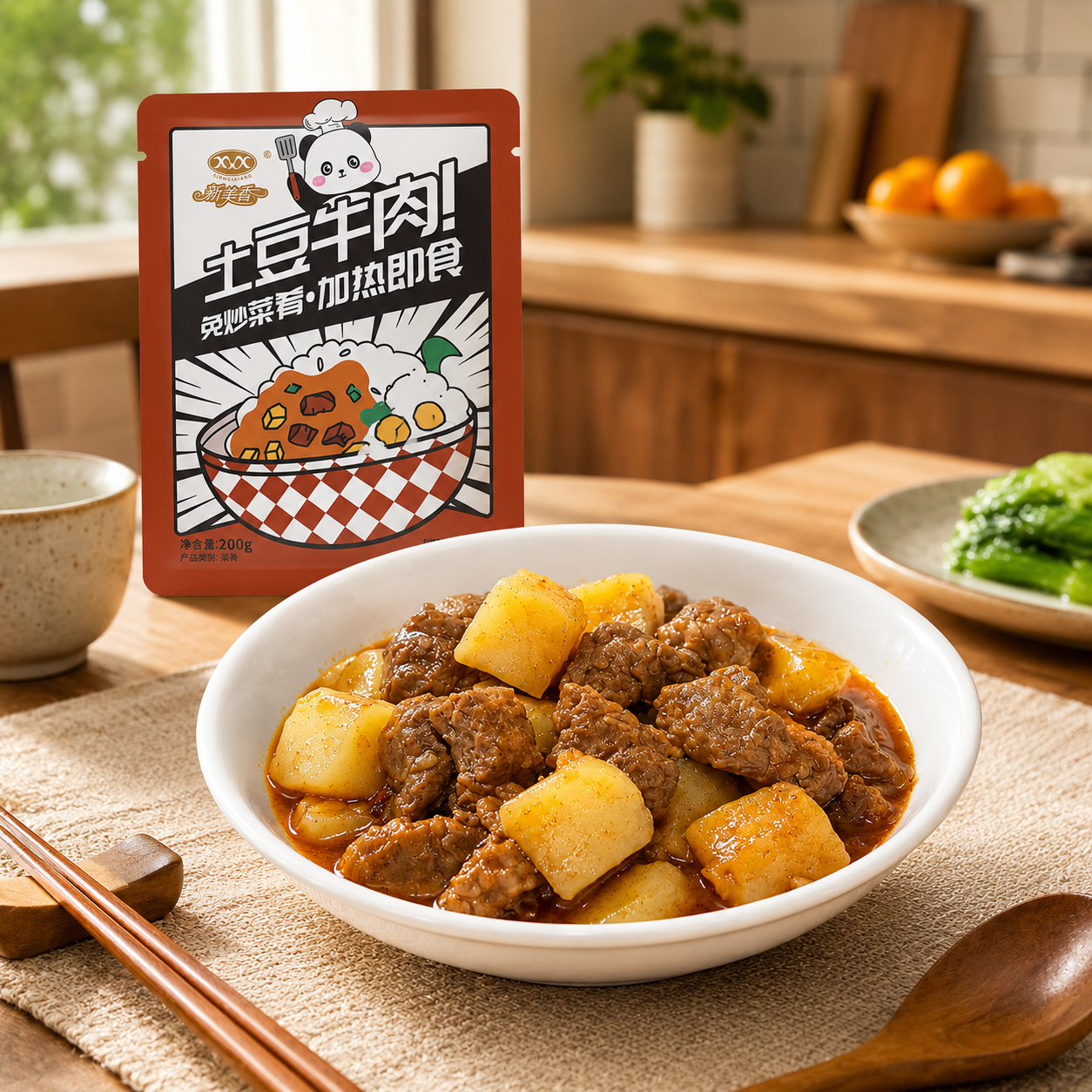 Assorted Chinese Beef Ready Meal Toppings Variety Set - 5.3 lbs Instant Food Stock-Up Pack, 12 Packs