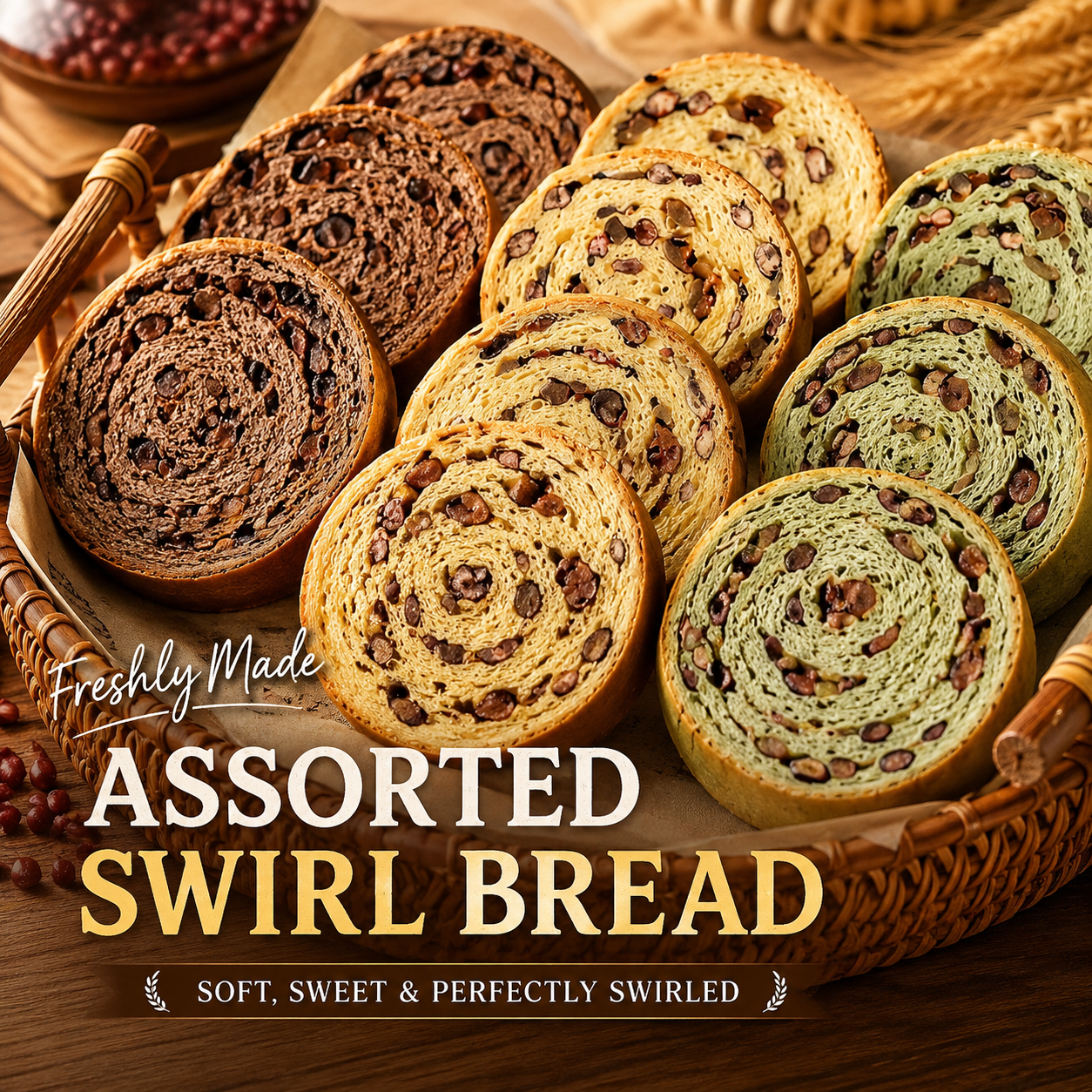 Wheel Nut Bread,Soft Pull-Apart Bread Rolls in a Unique Wheel Shape, Crunchy Nuts, 15.99oz