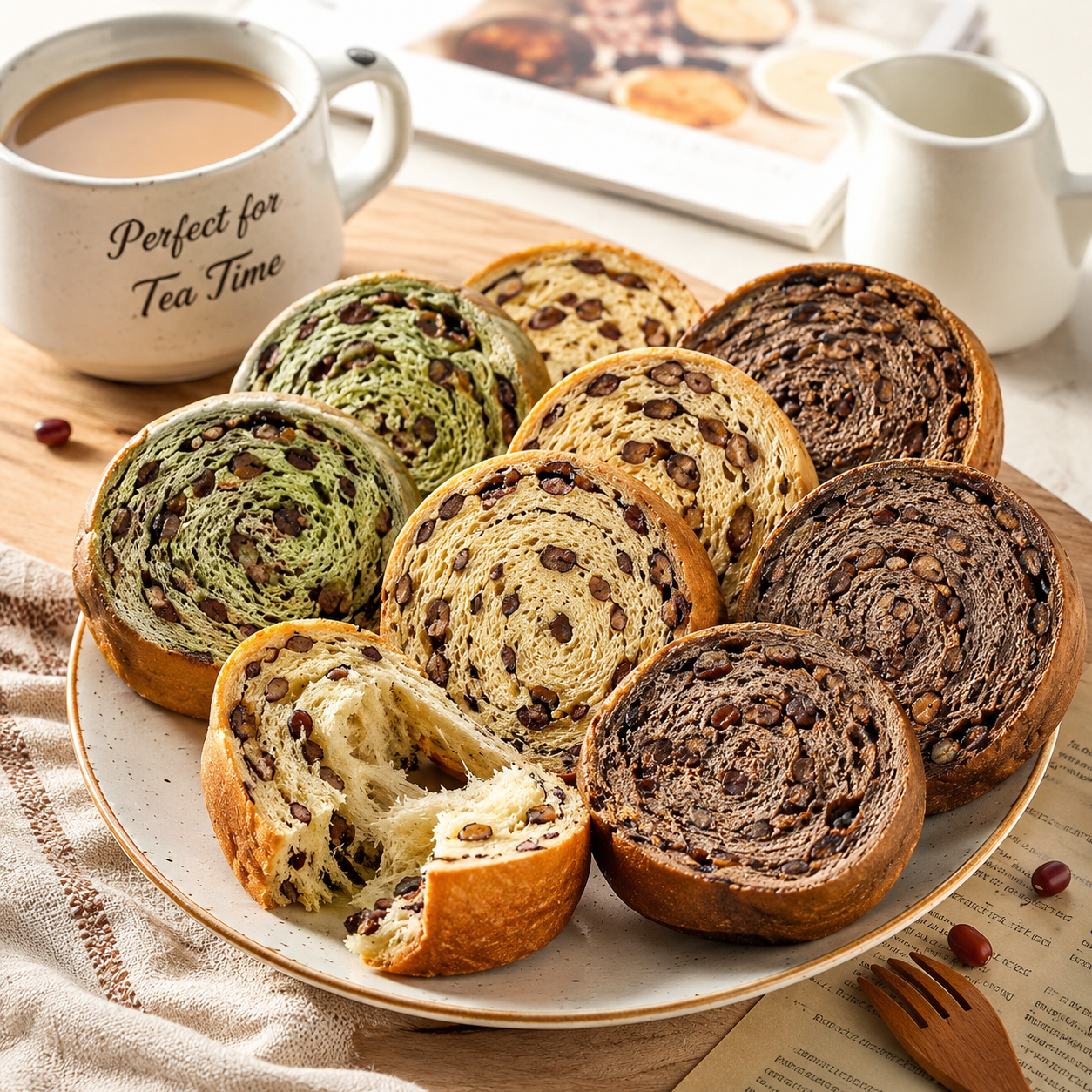 Wheel Nut Bread,Soft Pull-Apart Bread Rolls in a Unique Wheel Shape, Crunchy Nuts, 15.99oz