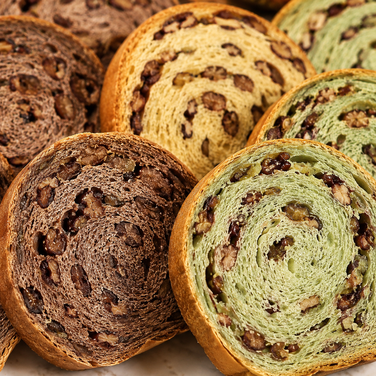 Wheel Nut Bread,Soft Pull-Apart Bread Rolls in a Unique Wheel Shape, Crunchy Nuts, 15.99oz