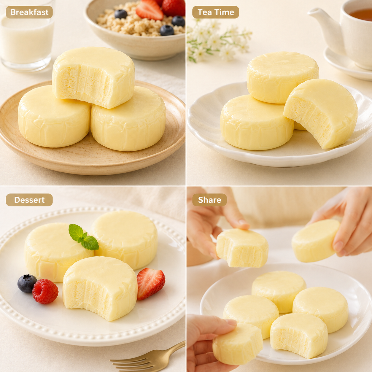 Soft-Baked Japanese Style Rich Cheese Cakes - 4.4 lbs Mega Stock-Up Bulk Pack, 20 Individually Wrapped Pieces