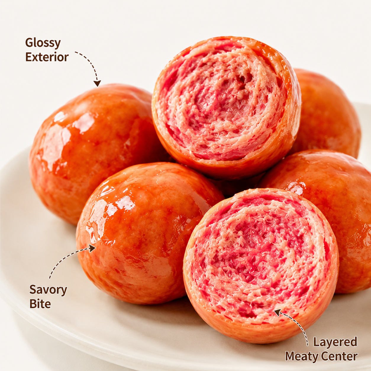 Mini Savory Pork Meatball Sausages - 5.8 lbs Mega Stock-Up Bulk Pack, 30 Bags Individually Wrapped Snacks