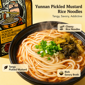 Sour Cabbage Noodle  – Tangy & Spicy, Chewy Rice Noodles,Small Pot Noodles