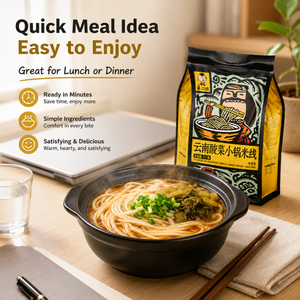 Sour Cabbage Noodle  – Tangy & Spicy, Chewy Rice Noodles,Small Pot Noodles