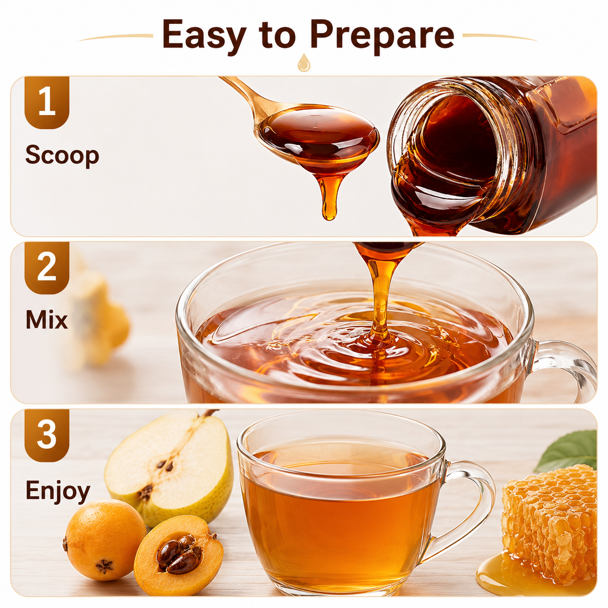 Traditional Bird's Nest Autumn Pear Paste Liquid Beverage - 6.2 lbs Mega Stock-Up Bulk Pack, 5 Box Set (100 Individual Packets)