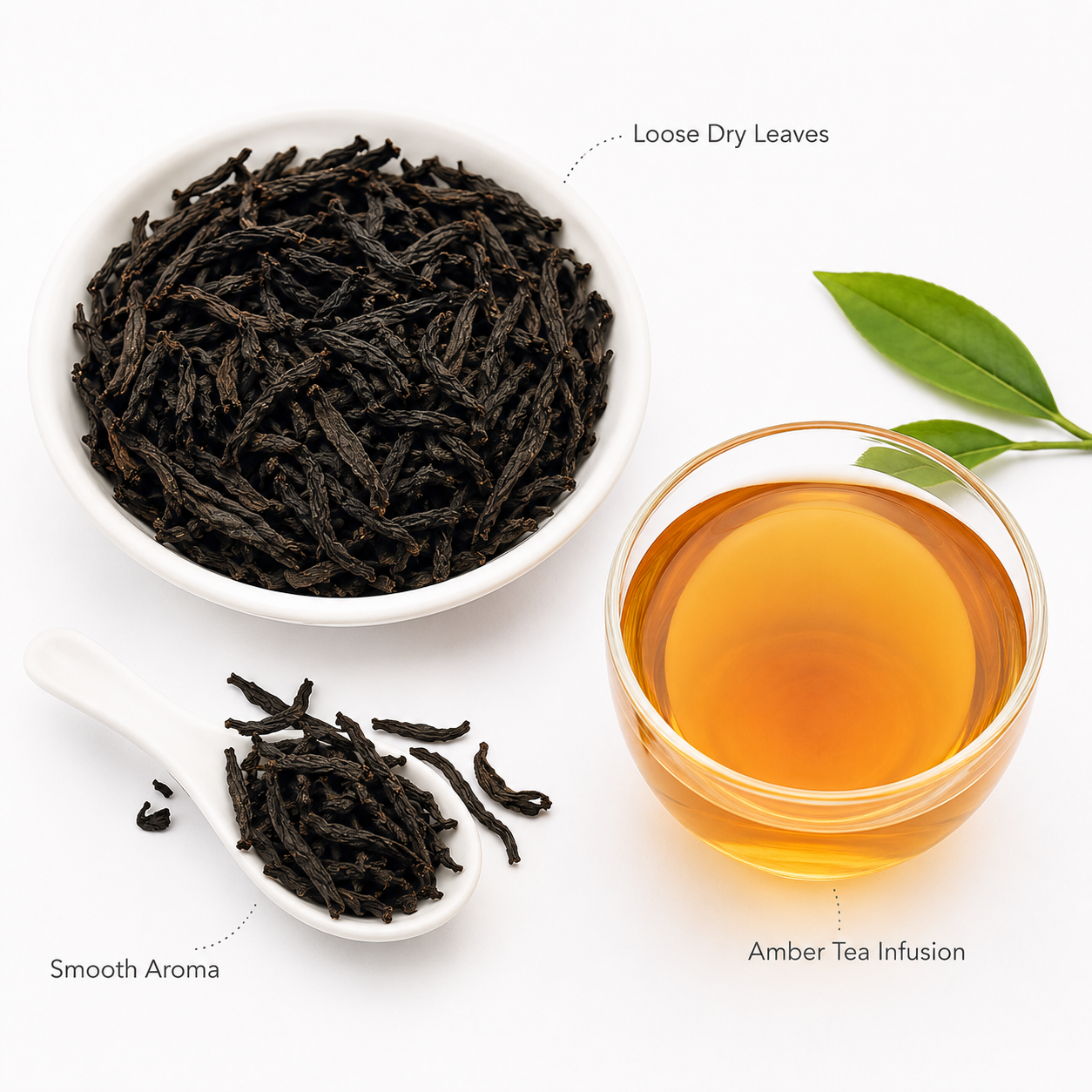 Premium Lapsang Souchong Wuyi Black Tea,  Floral-Honey Aroma Traditional Kung Fu Tea