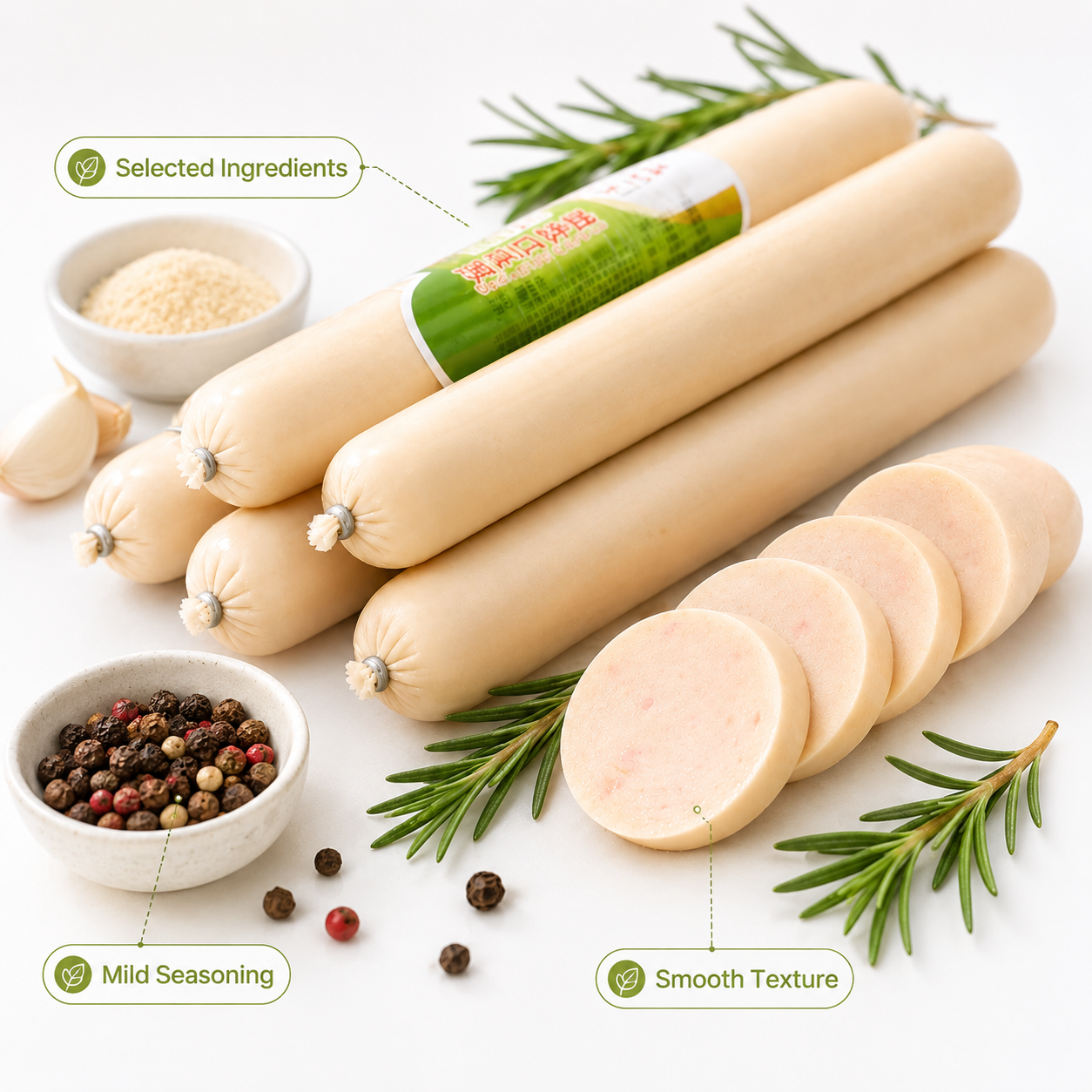 Premium Poultry Sausages - 5.2 lbs Mega Stock-Up Bulk Pack, 18 Individually Wrapped Links