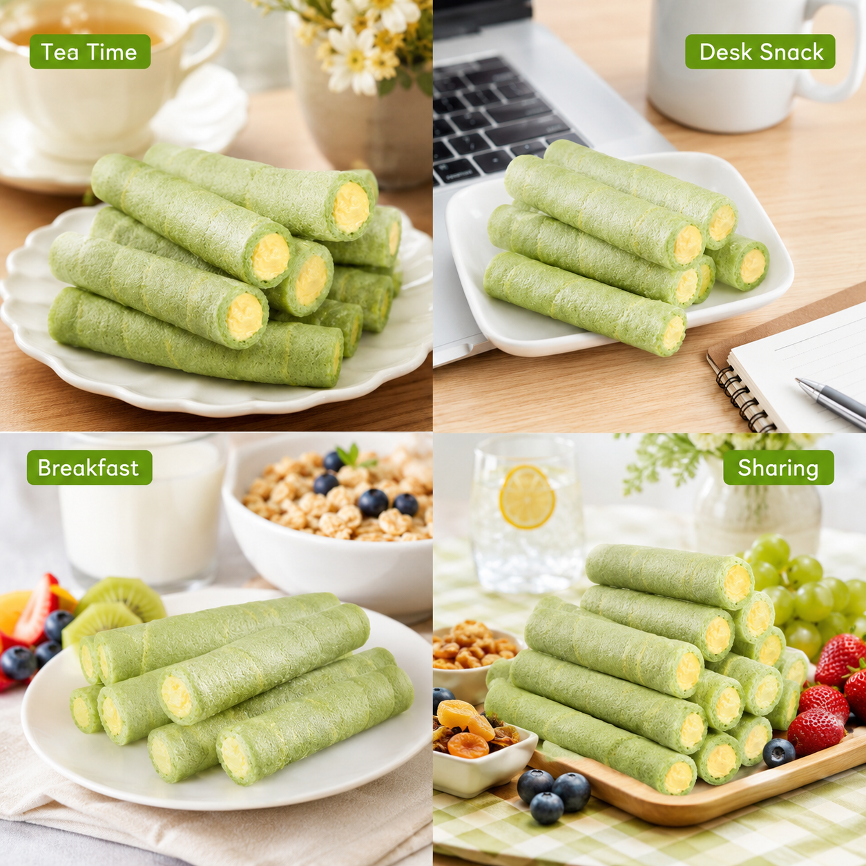 Banana Avocado Egg Roll,Crispy Roll Wrapper with Sweet Banana & Creamy Avocado Filling, 1.05lb