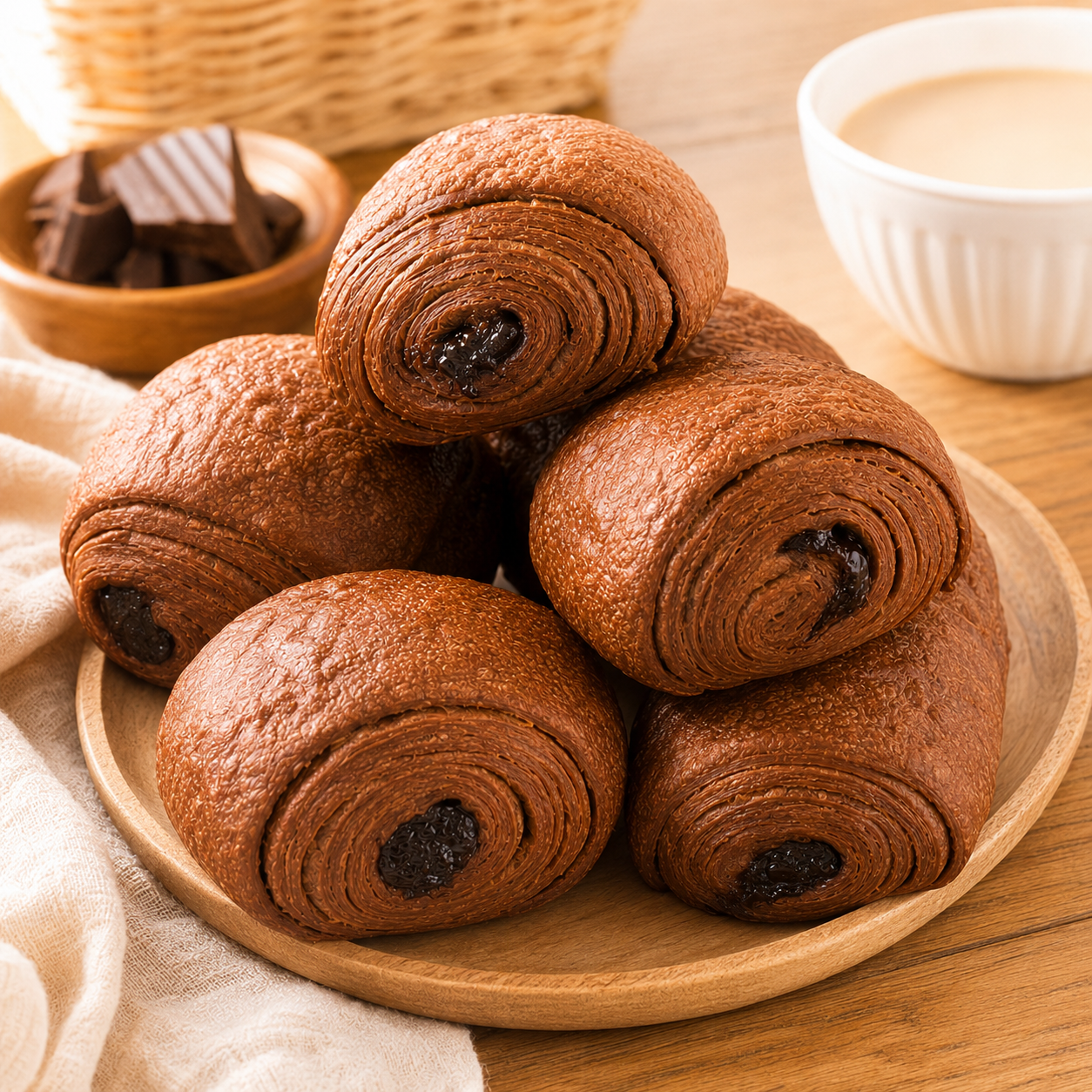 Premium Chocolate Lava Dirty Buns Set - 7.7 lbs Mega Bakery Stock-Up Pack, 60 Pieces Individually Wrapped