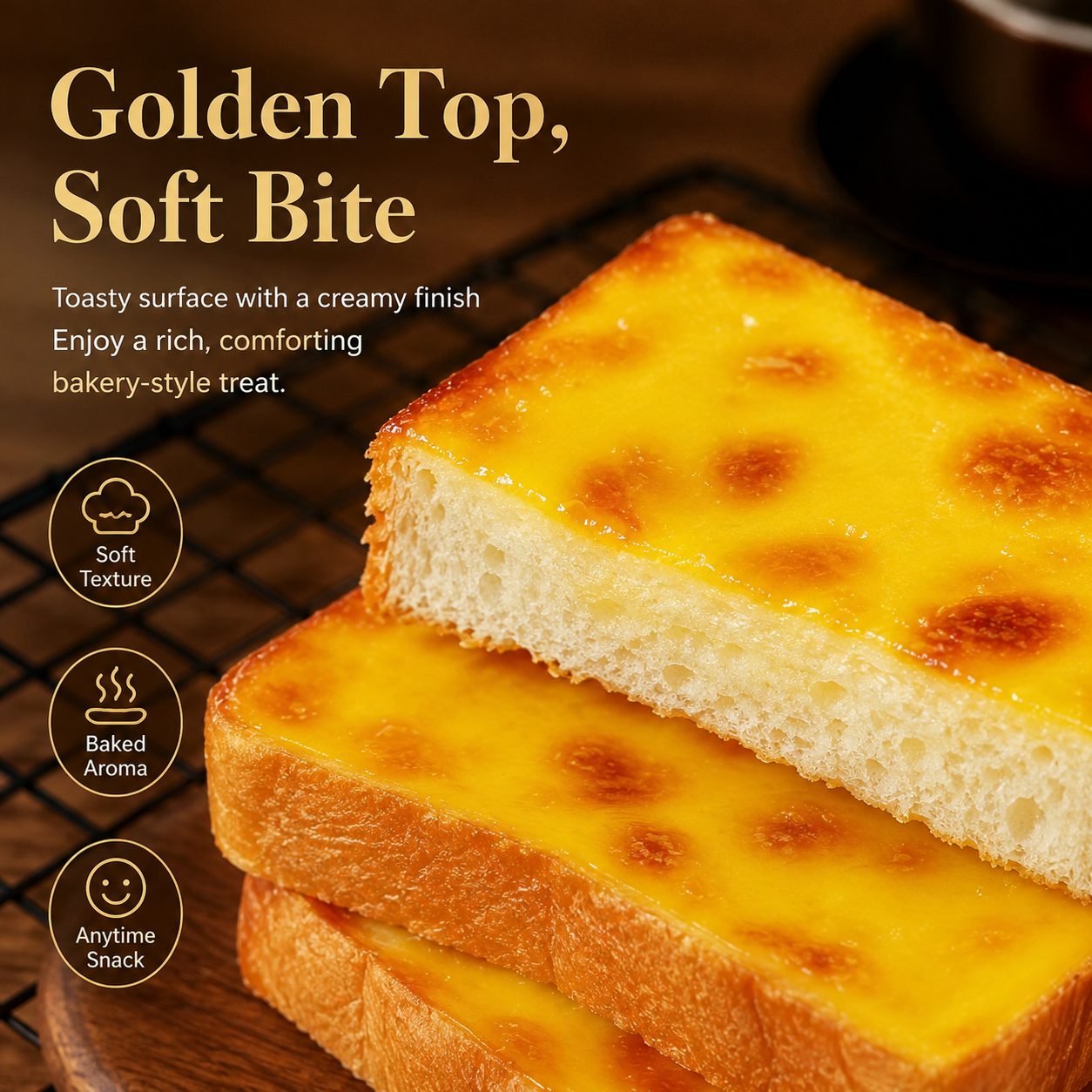 Rock-Baked Roasted Cheese Toast Slices - 7.3 lbs Jumbo Stock-Up Pack, 56 Individually Wrapped Pieces