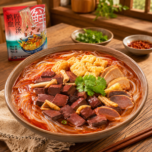 Instant Duck Blood Soup with Vermicelli – Savory & Spicy, Ready in 5 Min, Gluten-Free