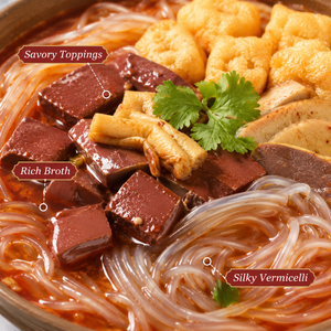 Instant Duck Blood Soup with Vermicelli – Savory & Spicy, Ready in 5 Min, Gluten-Free