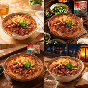 Instant Duck Blood Soup with Vermicelli – Savory & Spicy, Ready in 5 Min, Gluten-Free