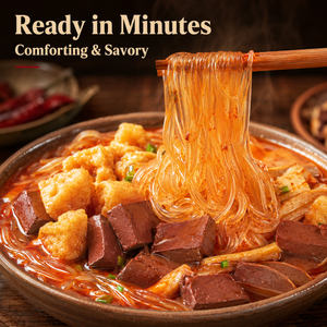 Instant Duck Blood Soup with Vermicelli – Savory & Spicy, Ready in 5 Min, Gluten-Free