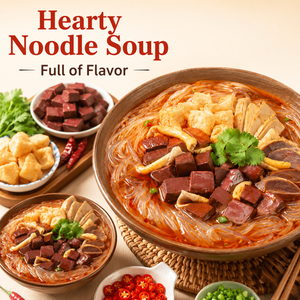 Instant Duck Blood Soup with Vermicelli – Savory & Spicy, Ready in 5 Min, Gluten-Free