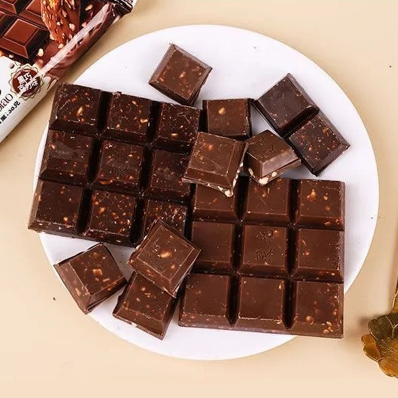 1.12LB(Includes 10 packages) Western Restaurant Nut Chocolate Silky Milk Flavor,Party Snacks