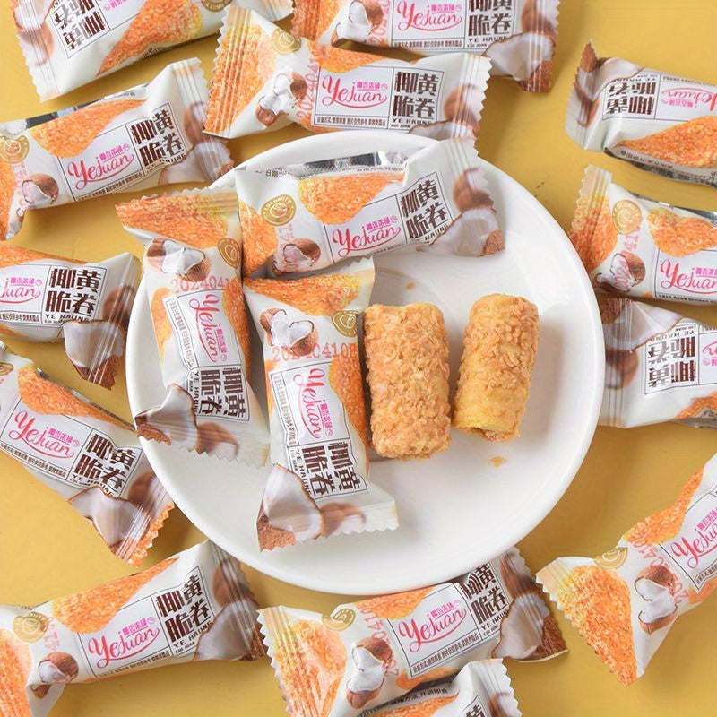 7.95oz/1bag Coconut Yellow Crispy Rolls