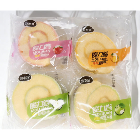 14.26oz/1boxed(Includes 5 packages) Magic Roll Cake Mixed Flavor