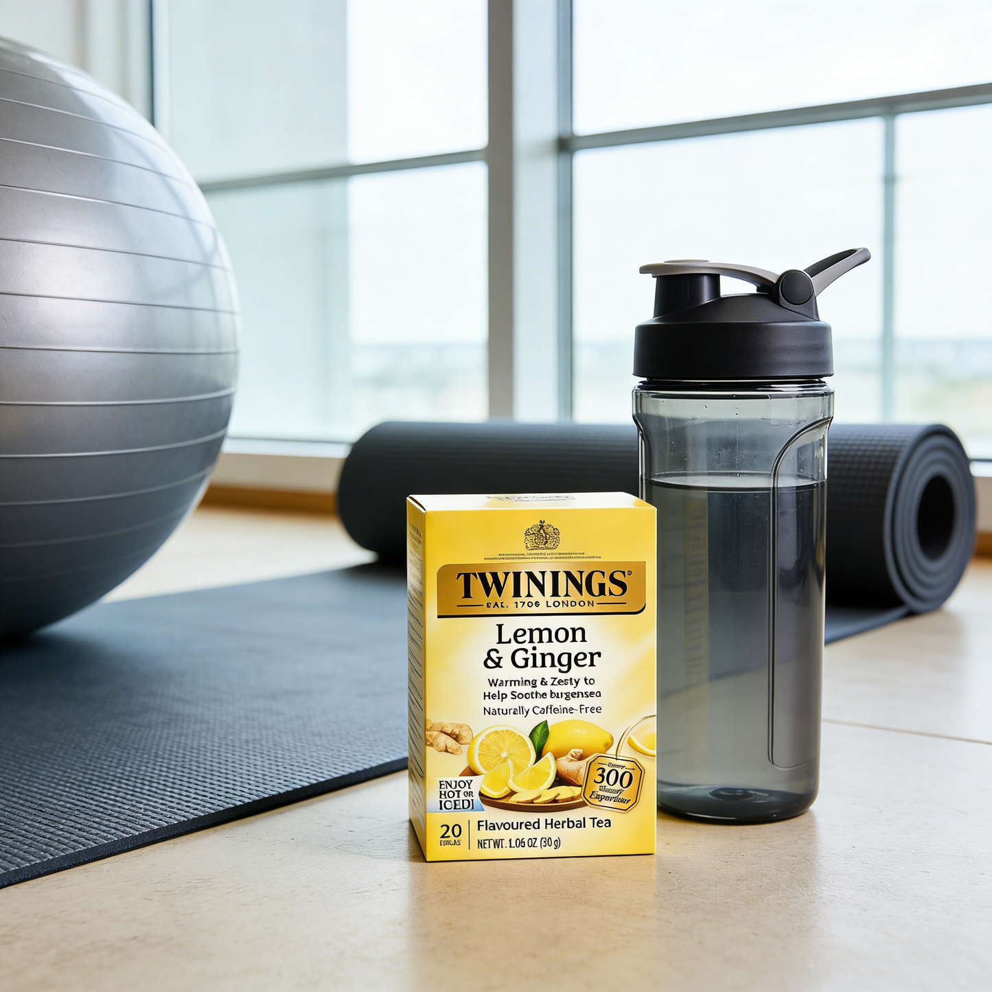 1.06 oz，0.07，1Boxed，Twinings Lemon Ginger Herbal Tea（20 Bag），Christmas gifts