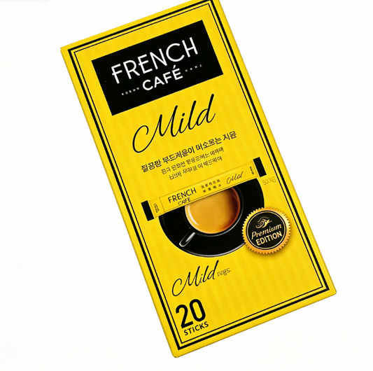 7.83 oz（1Boxed）South Korea, Nanyang French Cafe（Furanchi）Mild Flavored 3-in-1 Instant Coffee，Christmas Gifts，Christmas Snacks，New Year Snacks，Party Snacks