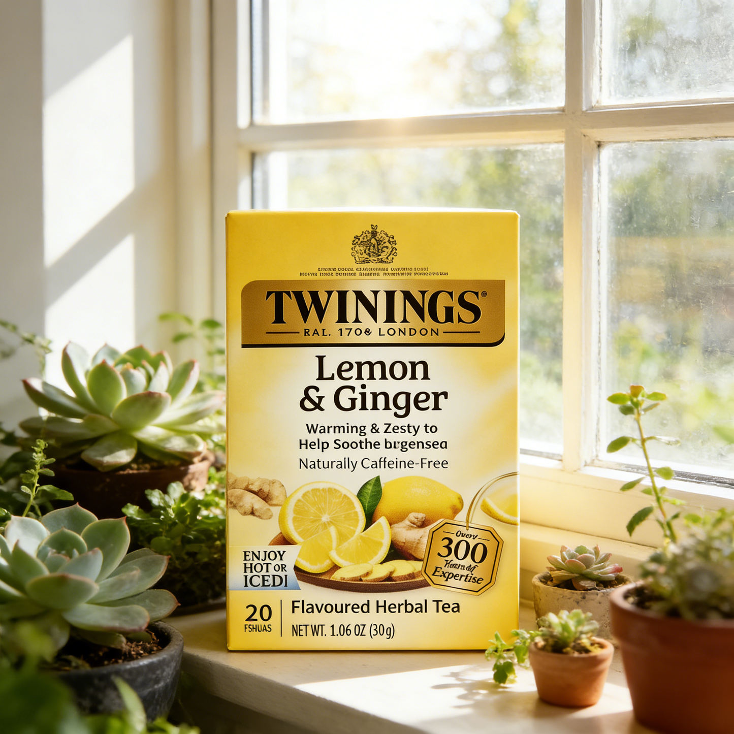 1.41oz，1Boxed，Twinings Honey Tree Citrus Orange Herbal Tea（20 Bag），Christmas gifts