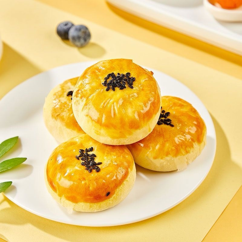 14.02oz/1bad(Includes 6 packages),Snowy Mooncake Salted Egg Yolk Pastry
