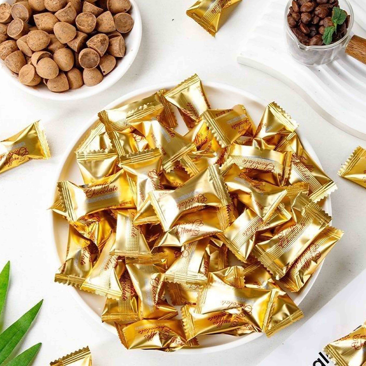 4.23oz/1bag Truffle-shaped cocoa butter substitute chocolate,Party Snacks