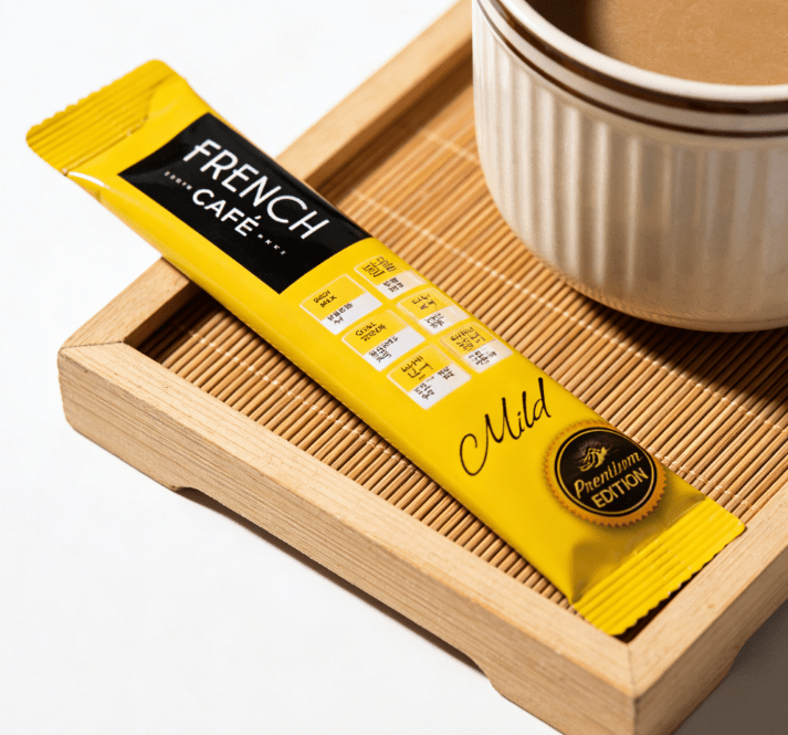 7.83 oz（1Boxed）South Korea, Nanyang French Cafe（Furanchi）Mild Flavored 3-in-1 Instant Coffee，Christmas Gifts，Christmas Snacks，New Year Snacks，Party Snacks