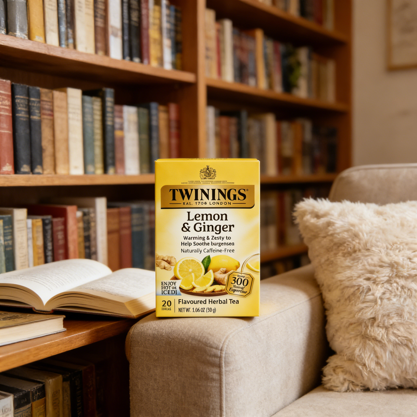 1.41oz，1Boxed，Twinings Honey Tree Citrus Orange Herbal Tea（20 Bag），Christmas gifts