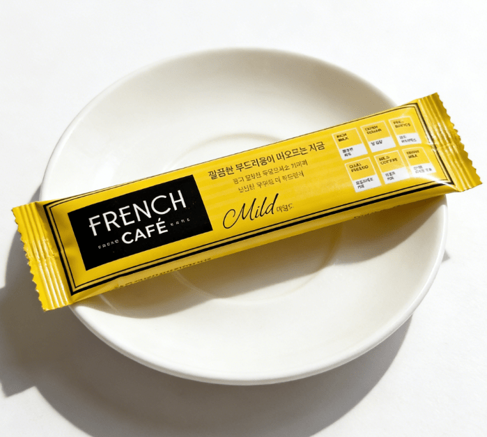 7.83 oz（1Boxed）South Korea, Nanyang French Cafe（Furanchi）Mild Flavored 3-in-1 Instant Coffee，Christmas Gifts，Christmas Snacks，New Year Snacks，Party Snacks