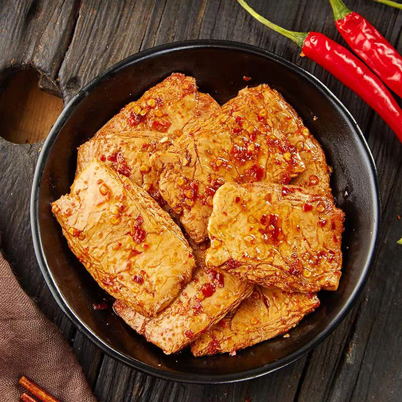 1.23LB/1boxed [Haoweiwu] Hand-Torn Vegetarian Meat Strips,Two flavors