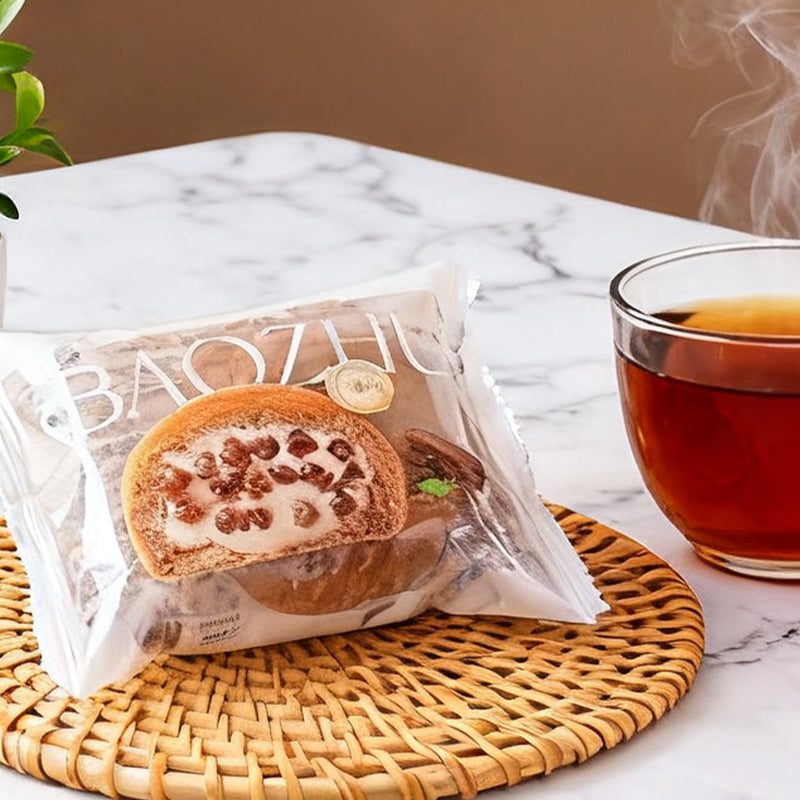 13.03oz Boba Bubble Tea Flowing Heart Tear Bag,Brown Sugar Macchiato Flavor