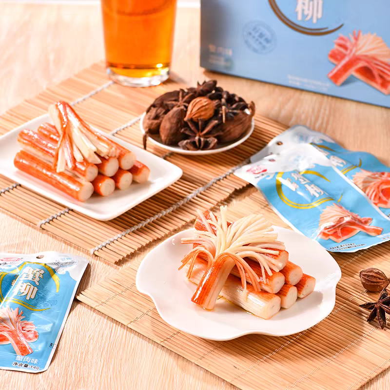 13.68oz/1boxed Hand tearing crab willows,Three flavors