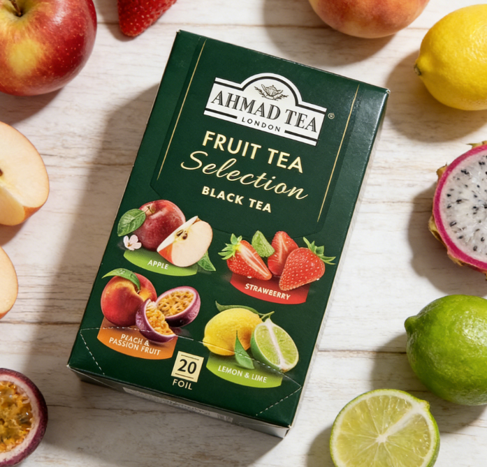 1.41 oz（1Boxed）AHMAD TEA（Yaman Tea）Fruit Tea Selection Fruity Black Tea Bags，Christmas Gifts，Christmas Snacks，New Year Snacks，Party Snacks