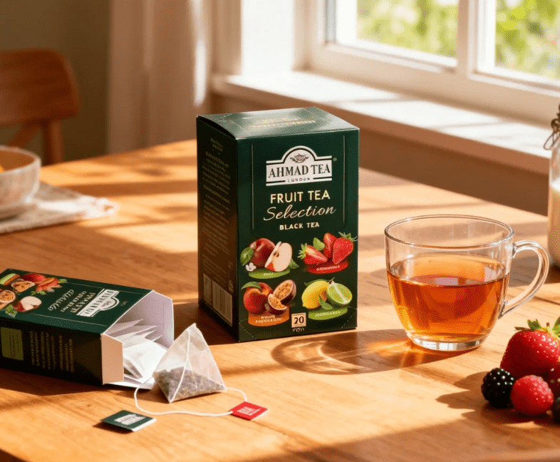1.41 oz（1Boxed）AHMAD TEA（Yaman Tea）Fruit Tea Selection Fruity Black Tea Bags，Christmas Gifts，Christmas Snacks，New Year Snacks，Party Snacks