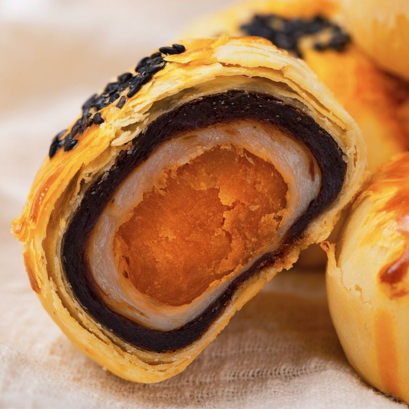 14.02oz/1bad(Includes 6 packages),Snowy Mooncake Salted Egg Yolk Pastry