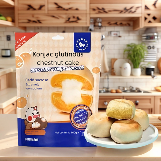 7.78Ounce/Bag【Unicorn with Mighty Muscles】Konjac Glutinous Chestnut Cake