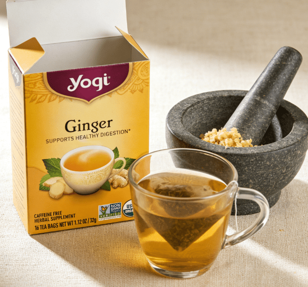 1.13 oz（1Boxed）Yogi  Ginger（Ginger）Herbal Tea	,Christmas Gifts，Christmas Snacks，New Year Snacks，Party Snacks