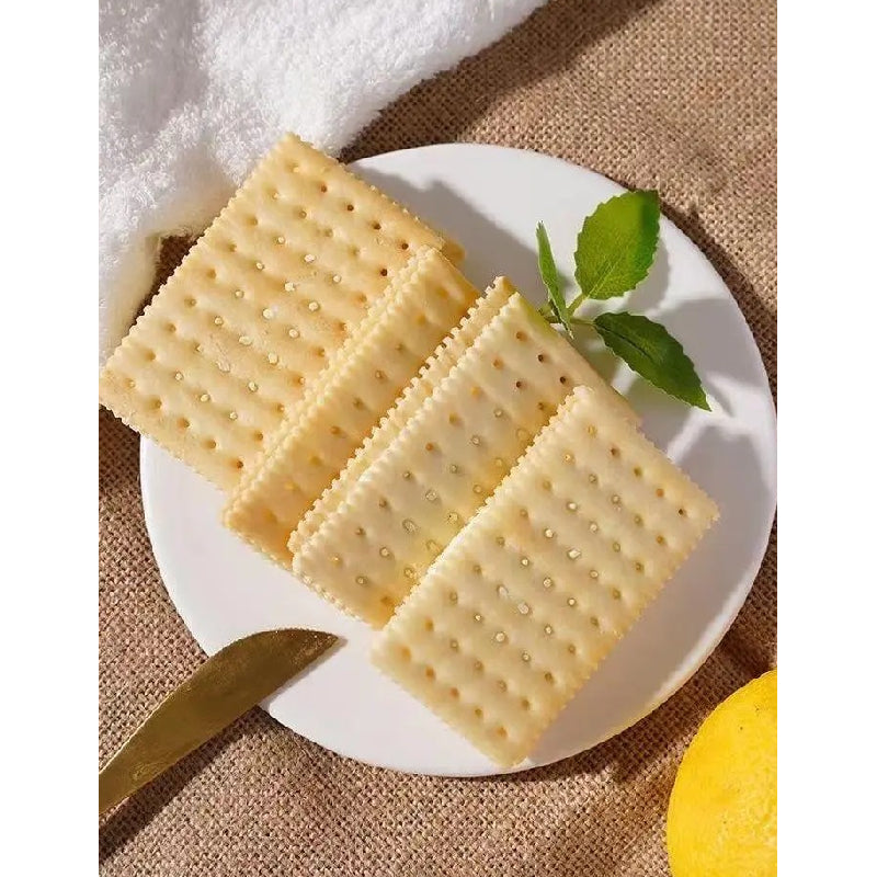 12.14oz/1box [Da'erdun] Soda Sandwich Cookies Lemon Flavor