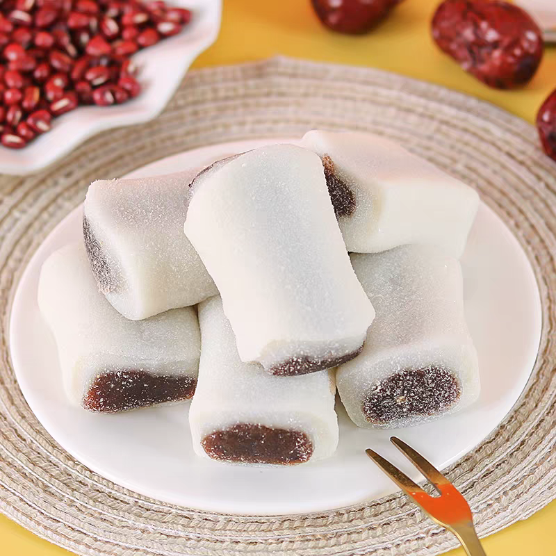 1.12LB/1bag Snow Skin Red Bean Cake,Party Snacks