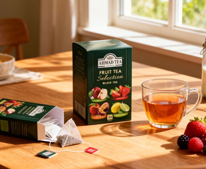 1.41 oz（1Boxed）AHMAD TEA（Yaman Tea）Fruit Tea Selection Fruity Black Tea Bags，Christmas Gifts，Christmas Snacks，New Year Snacks，Party Snacks