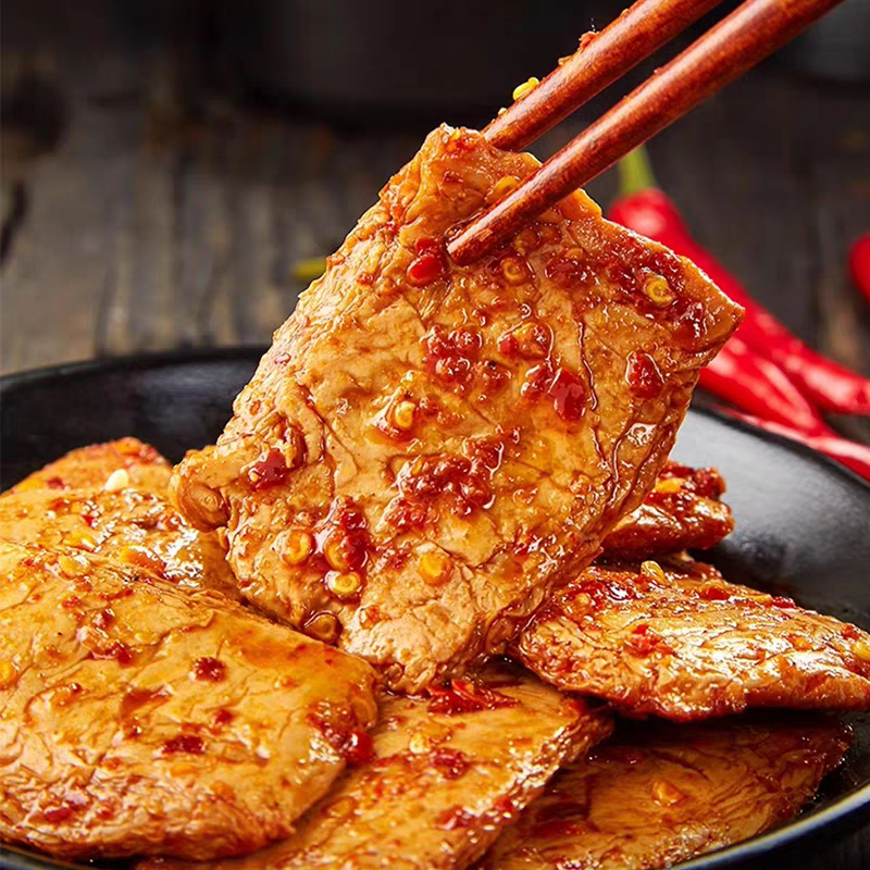 1.23LB/1boxed [Haoweiwu] Hand-Torn Vegetarian Meat Strips,Two flavors