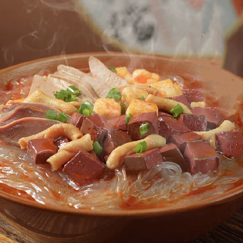 6.38oz（1Bags）Nanjing Street Food Duck Blood Vermicelli Soup,Christmas Gifts，Christmas Snacks，New Year Snacks，Party Snacks