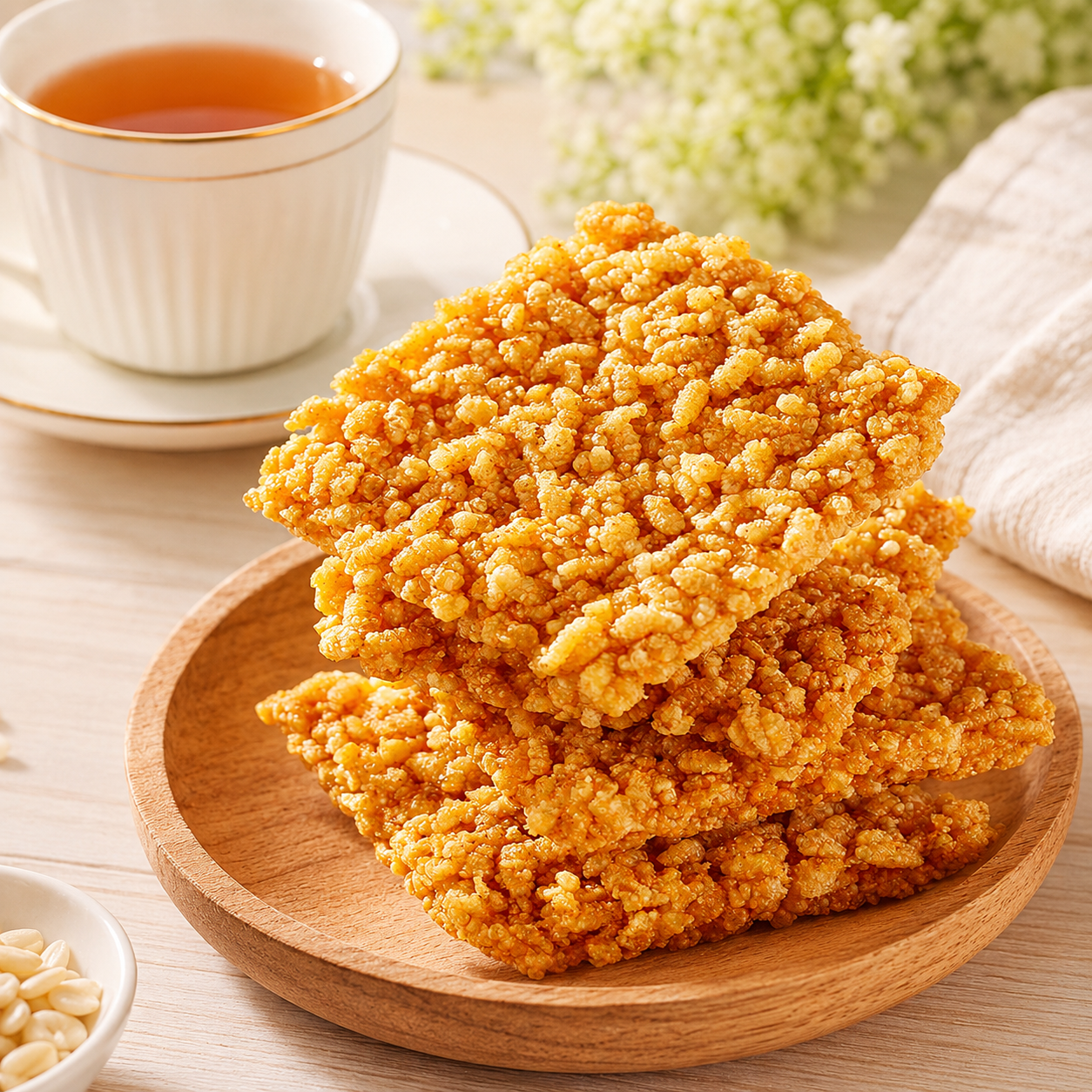 Savory Seafood Flavor Glutinous Rice Crust - 6.2 lbs Mega Value Stock-Up Bulk Pack, Crispy Rice Crackers
